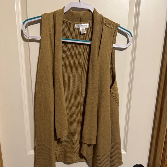 Motherhood Women's Tan Sleeveless Sweater Vest Size Large - Picture 1 of 4